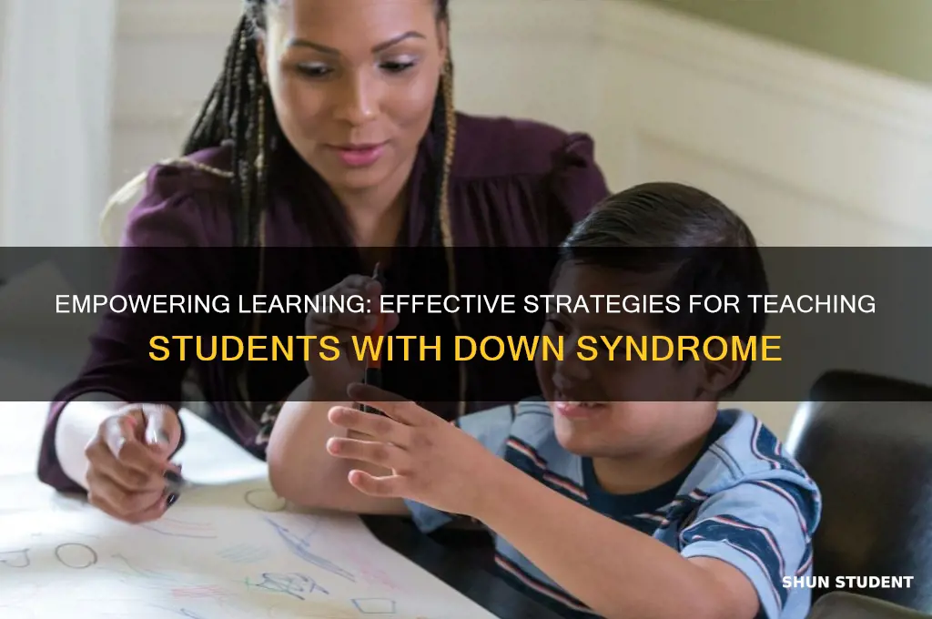 how to teach a student with down syndrome