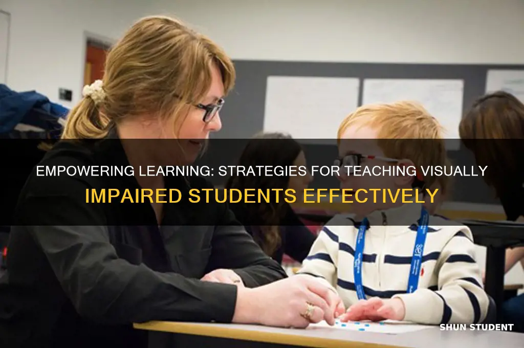 how to teach a visually impaired student