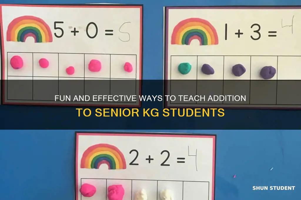 how to teach addition to senior kg student