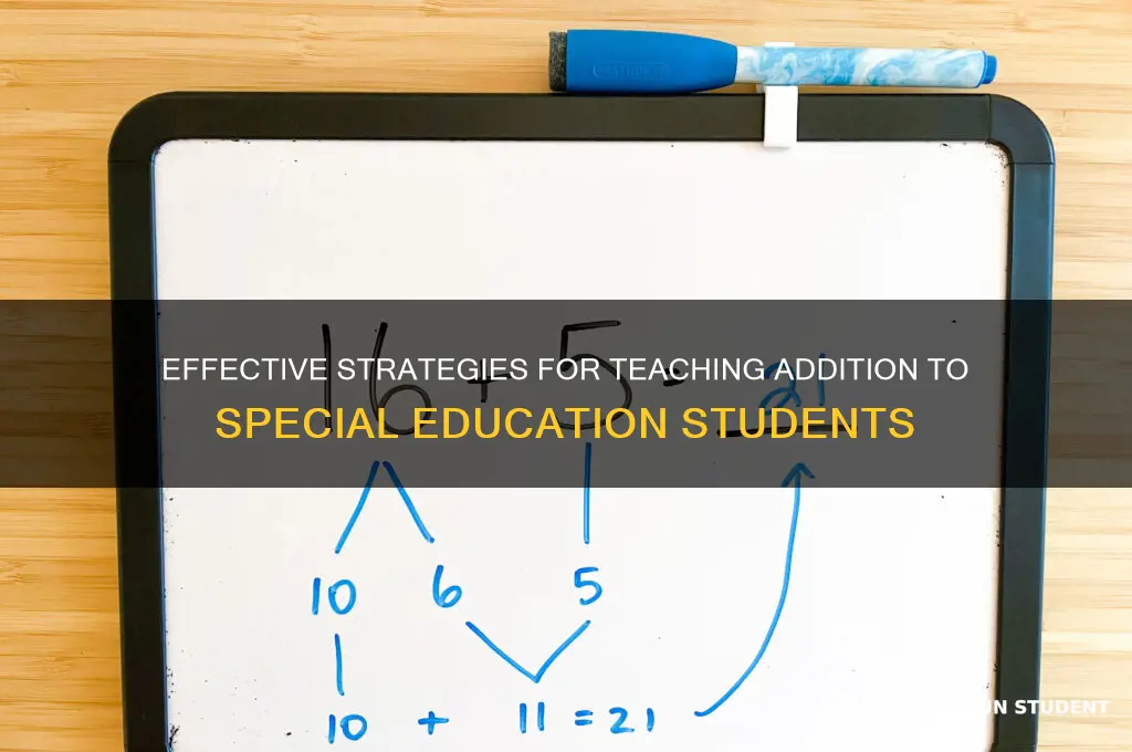 how to teach addition to special education students