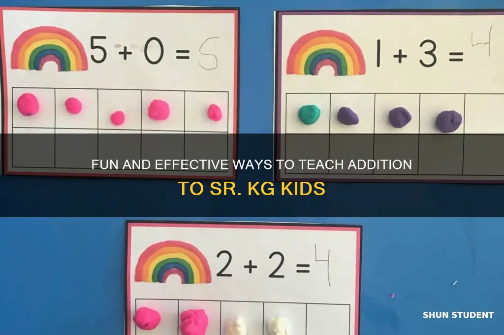 how to teach addition to sr kg students