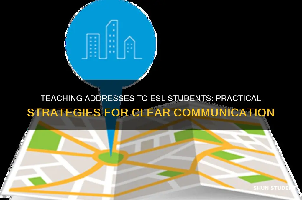how to teach addresses to esl students