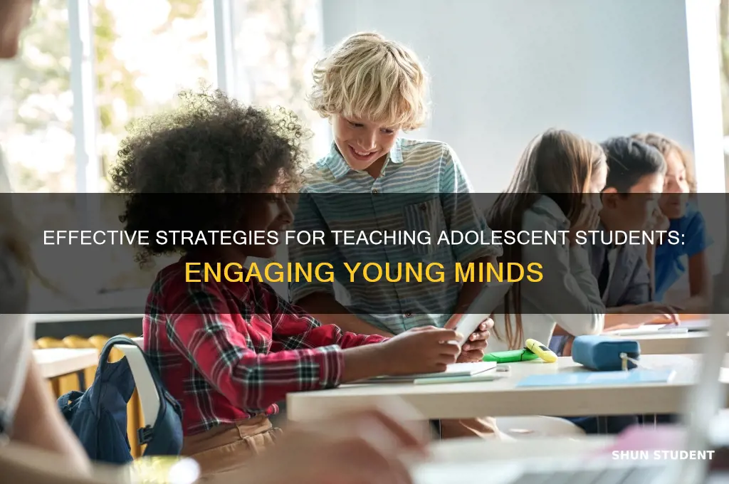 how to teach adolescent students