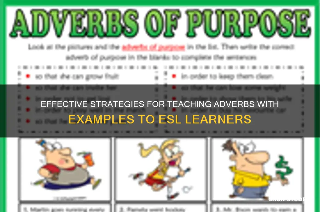 how to teach adverbs examples to esl students