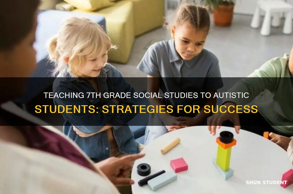 how to teach an autism student 7th grade social studies