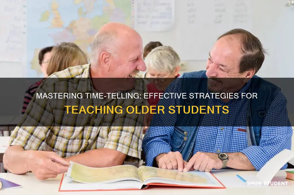 how to teach an older student to tell time