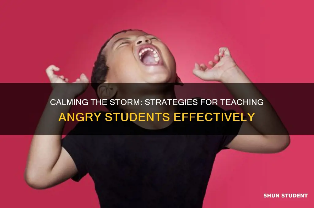 how to teach angry students