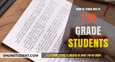 Teaching APA Style: A 7th Grader's Guide to Academic Writing