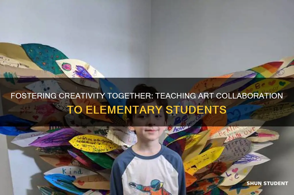 how to teach art collaboration to elementary students