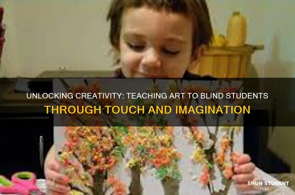 how to teach art to a student who is blind