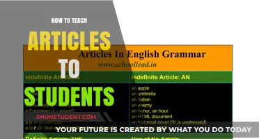Mastering Articles: Effective Strategies for Teaching Students Grammar Essentials
