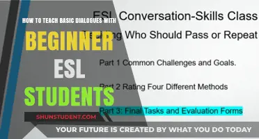Effective Strategies for Teaching Basic Dialogues to Beginner ESL Students