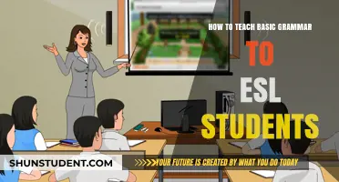 Effective Strategies for Teaching Basic Grammar to ESL Learners