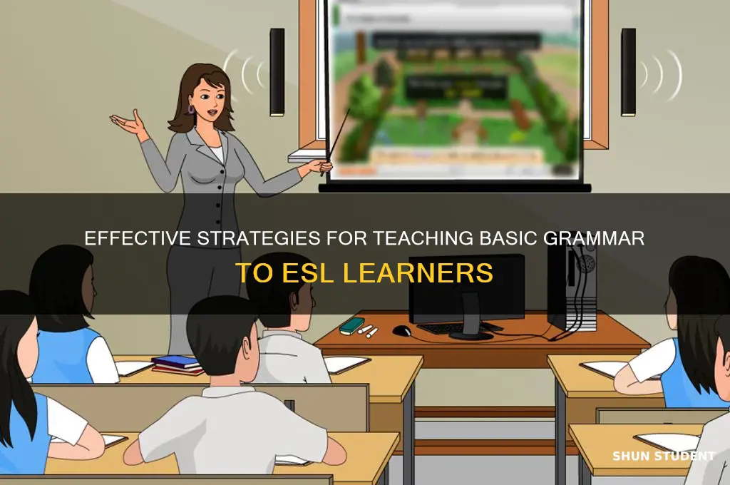 how to teach basic grammar to esl students