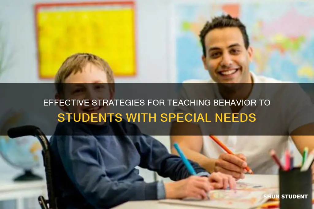 how to teach behavior to students with special needs