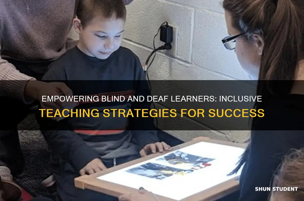 how to teach blind and deaf student