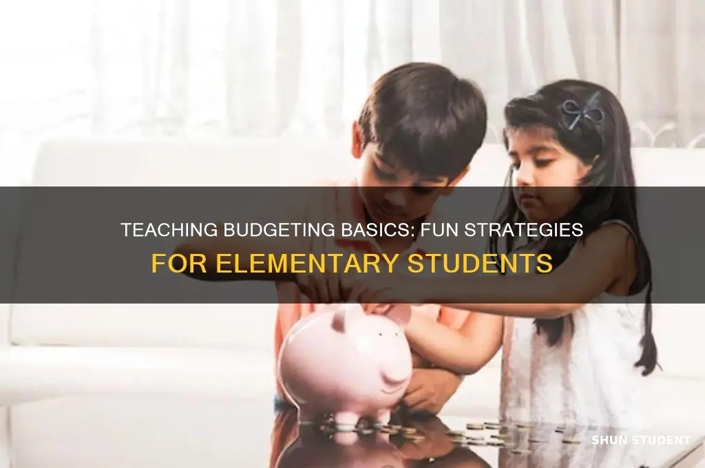 how to teach budgeting to elementary student