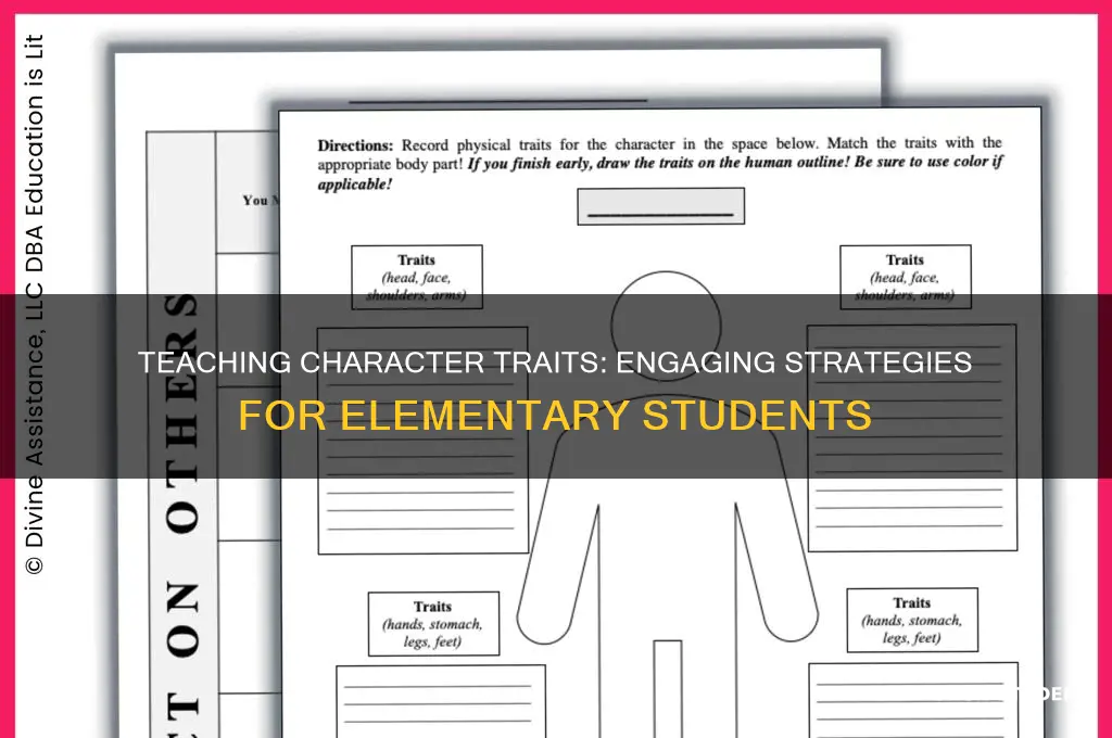 how to teach character traits to elementary students