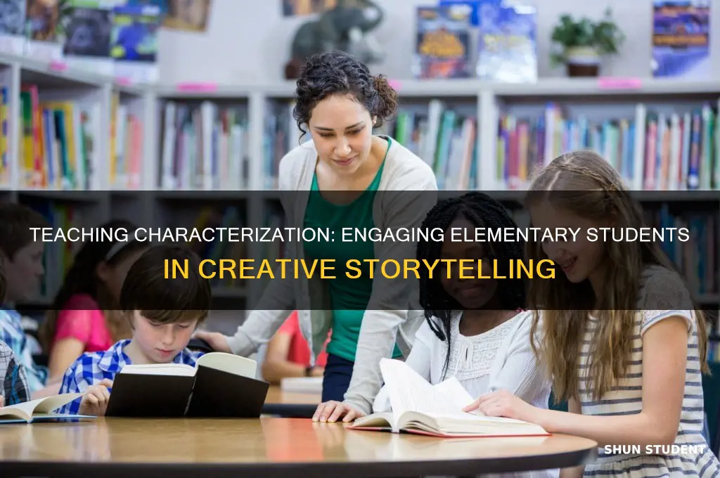 how to teach characterization to elementary students