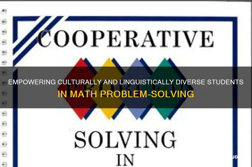 how to teach cld students solving math problems