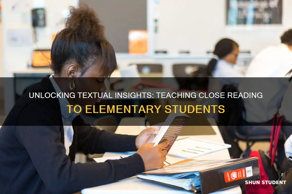 how to teach close reading to elementary students