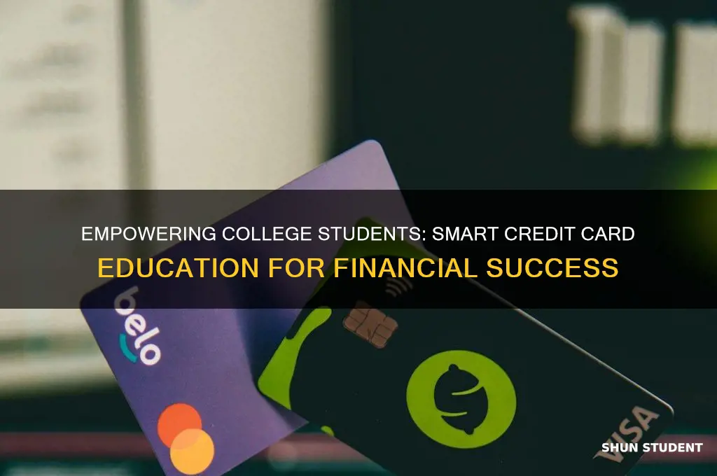 how to teach college students about credit cards