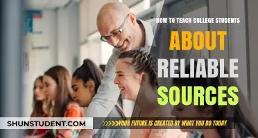 Empowering College Students to Identify Reliable Sources Effectively
