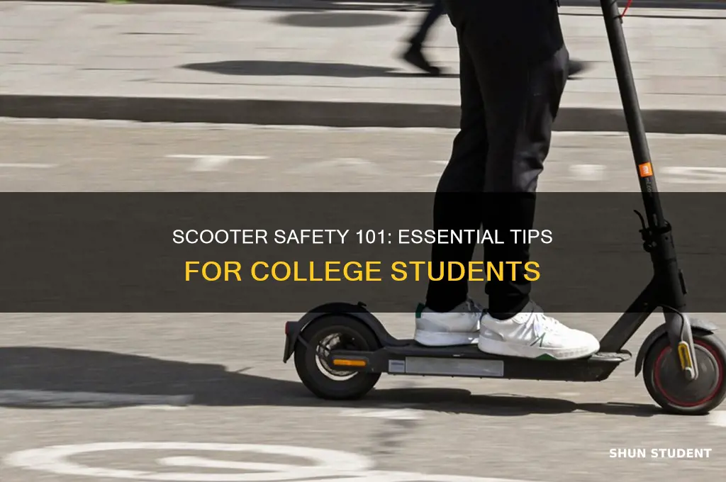 how to teach college students about scooter safety