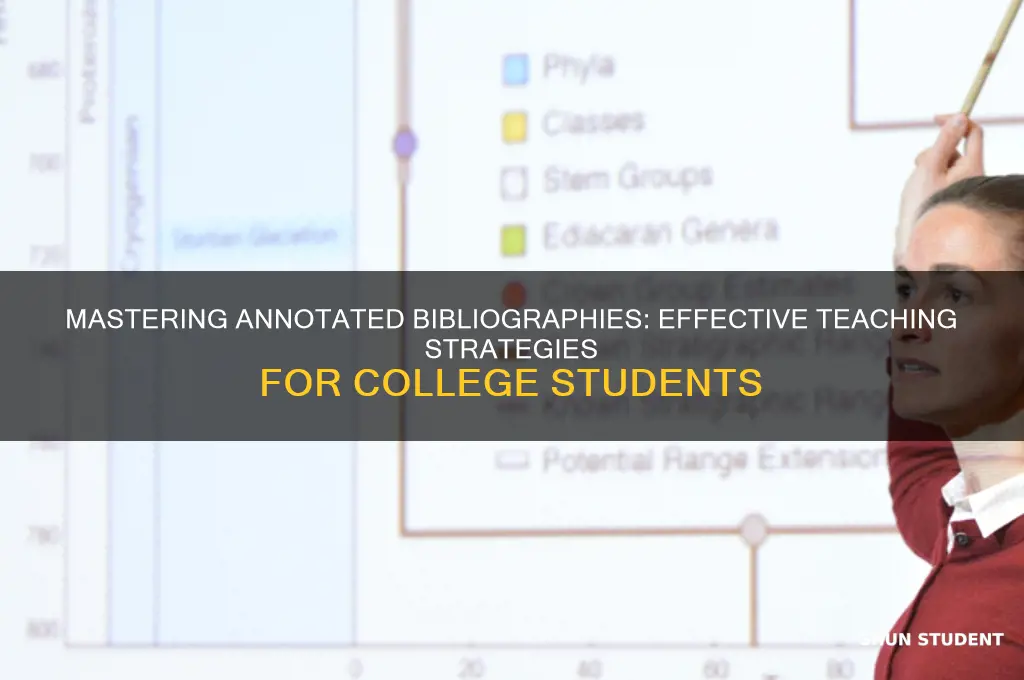 how to teach college students annotated bibliography