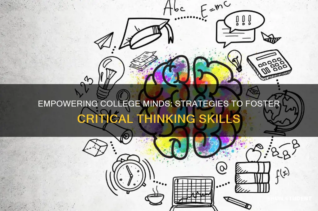 how to teach college students critical thinking