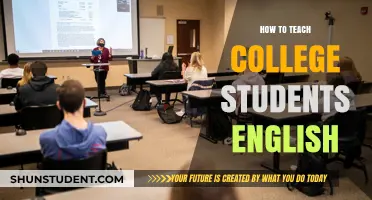 Effective Strategies for Teaching English to College Students