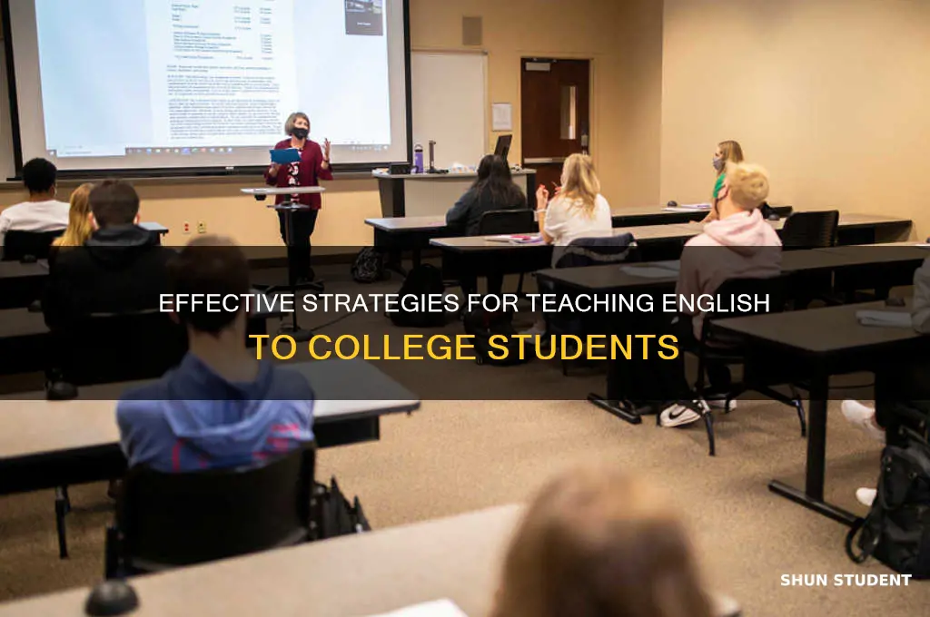 how to teach college students english