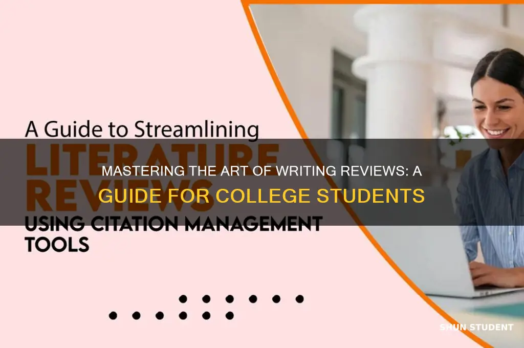 how to teach college students to write a review