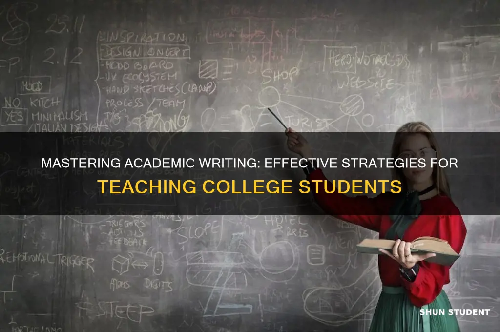how to teach college students to write