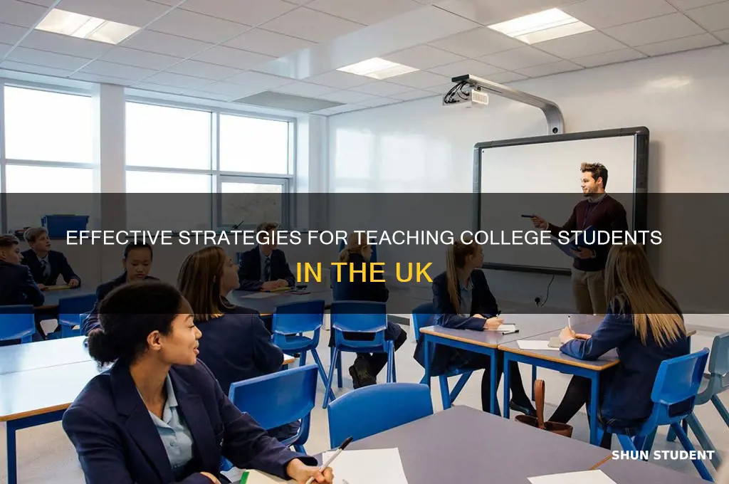 how to teach college students uk