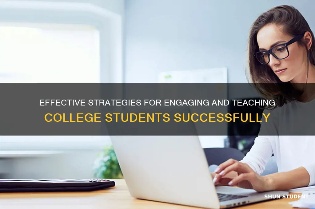 how to teach college students
