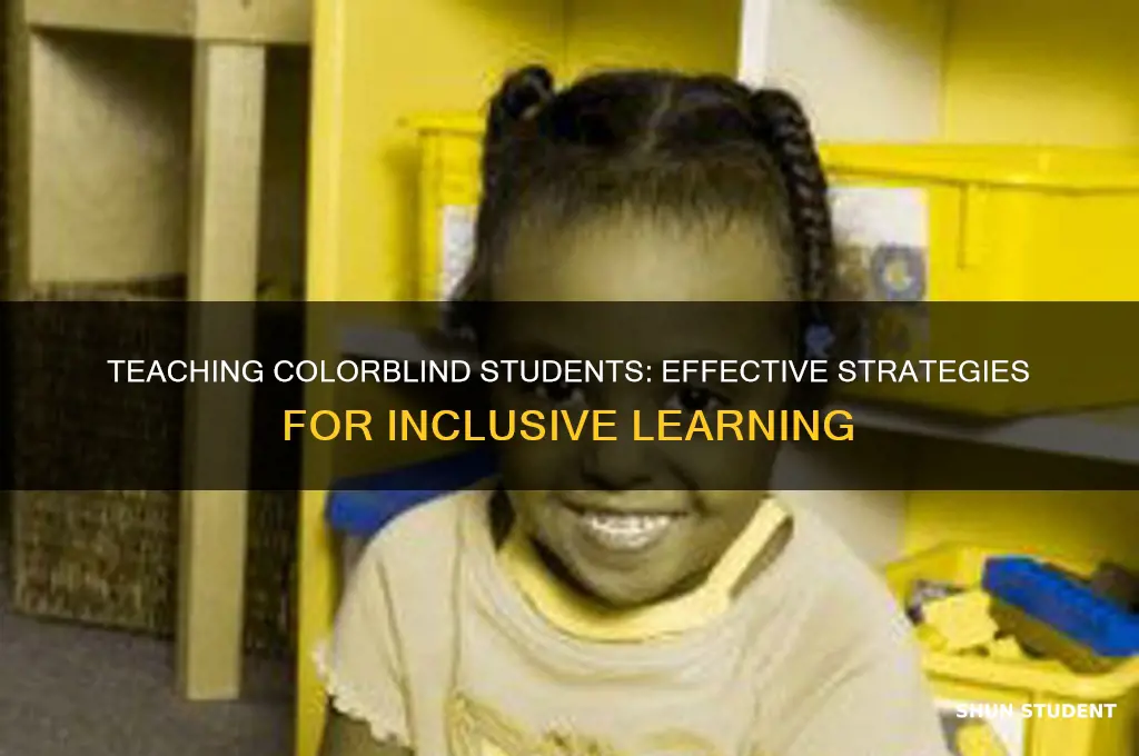 how to teach colorblind students