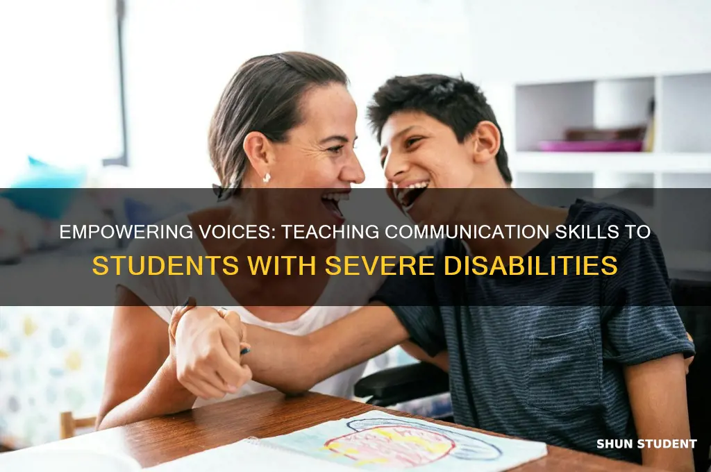 how to teach communication skills to students with severe disabilities