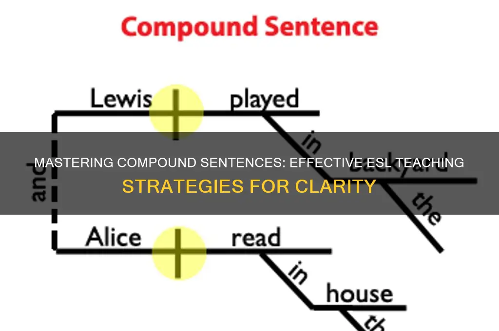 how to teach compound sentences to esl students