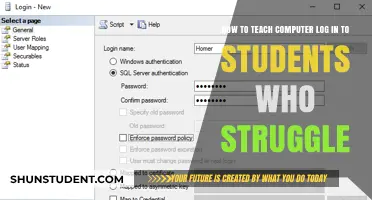 Empowering Struggling Students: Simplifying Computer Login Techniques for Success