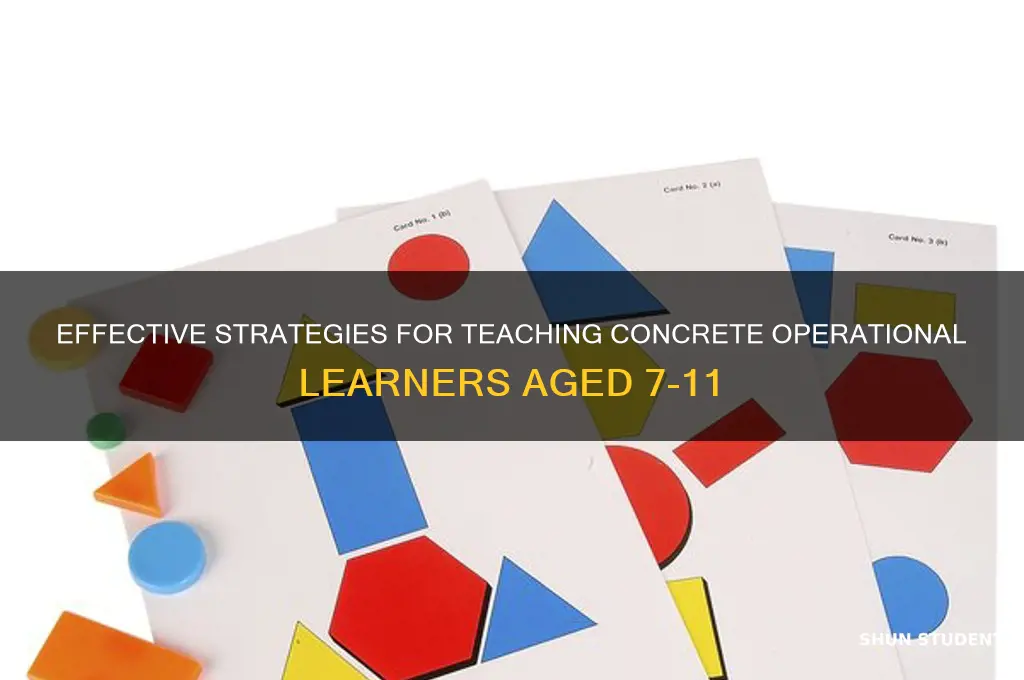 how to teach concrete operational students