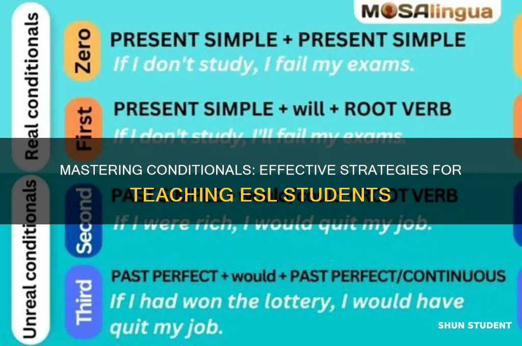 how to teach conditionals to esl students