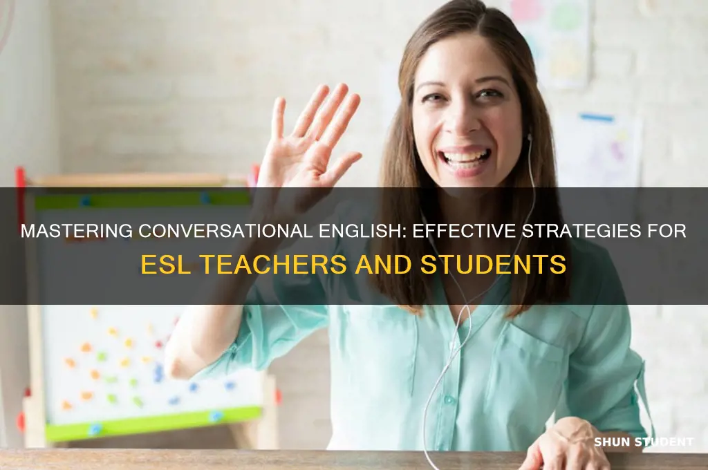 how to teach conversational english to esl students