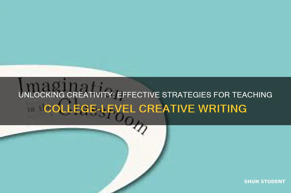 how to teach creative writing to college students