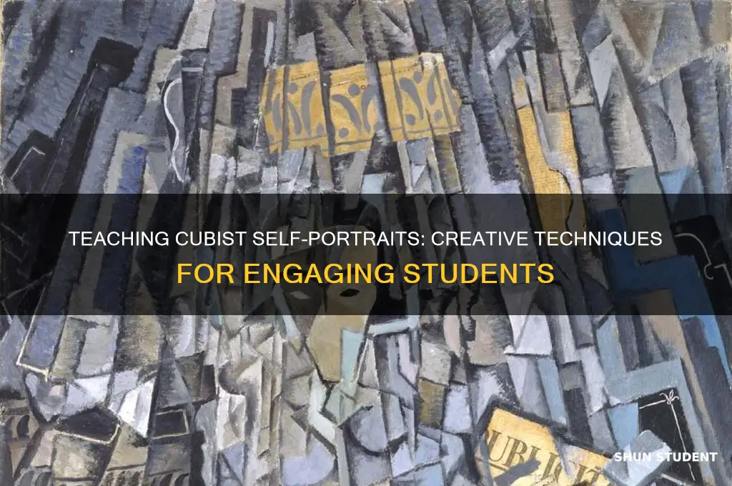 how to teach cubist self portraits to students