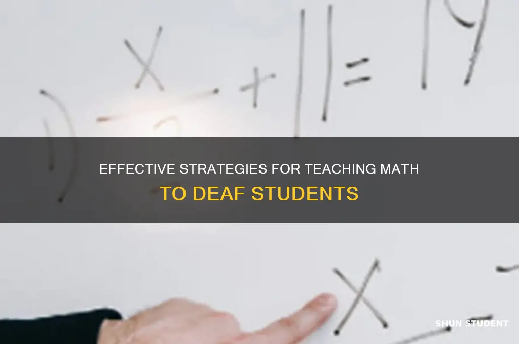 how to teach deaf students math