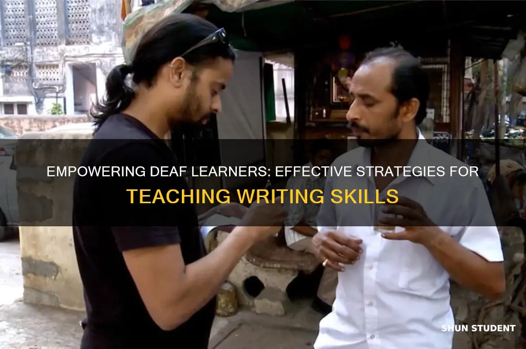 how to teach deaf students to write