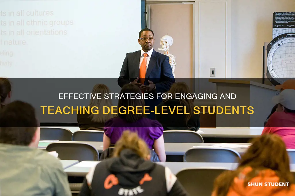 how to teach degree students