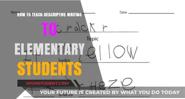 Engaging Young Writers: Teaching Descriptive Writing to Elementary Students
