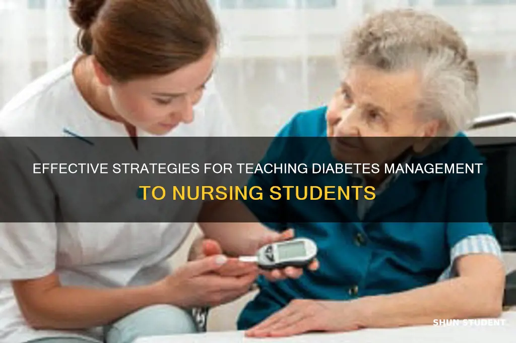 how to teach diabetes to nursing students